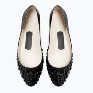 Zara Black Gem Ballet Flats